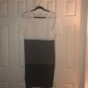 Lula Roe Julia Block Color Dress